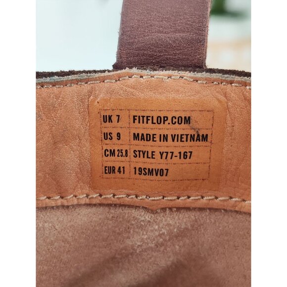 Fitflop Women's Signey Mixte Brown Leather Ankle Boot Size 9 US - Picture 8 of 8